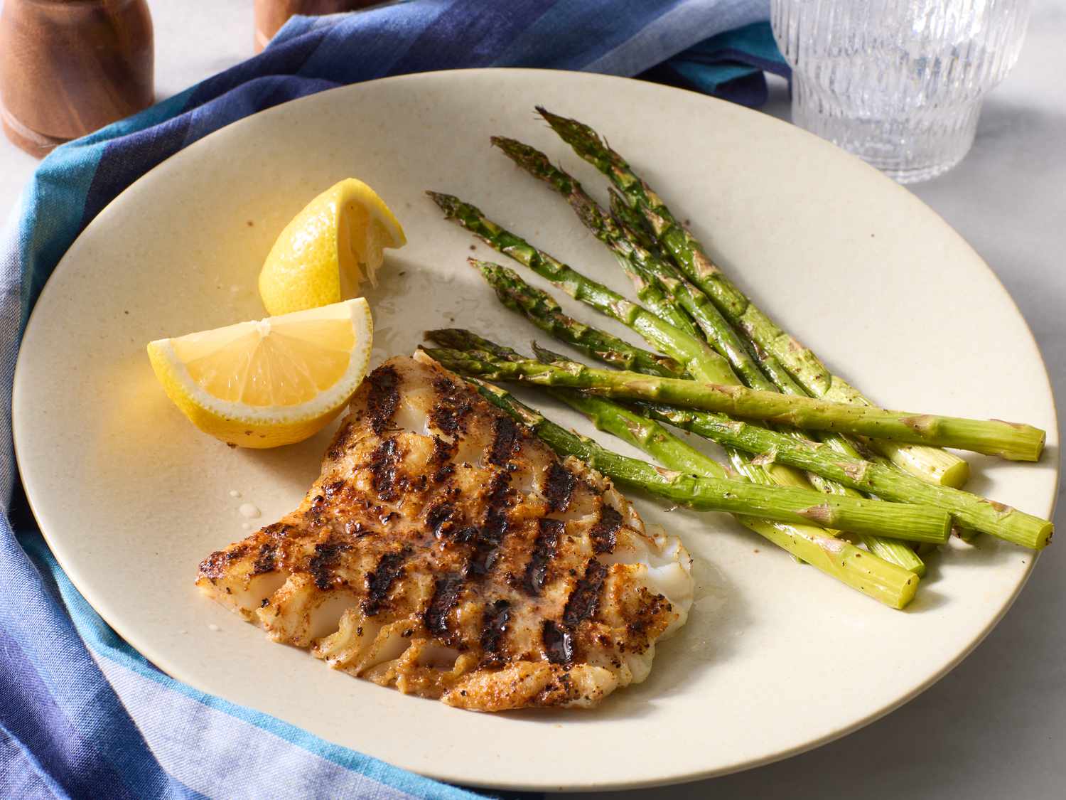 Cajun Grilled Cod with Lemon Butter
