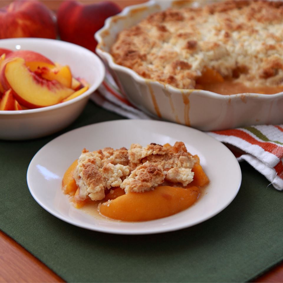 Cake Mix Peach Cobbler