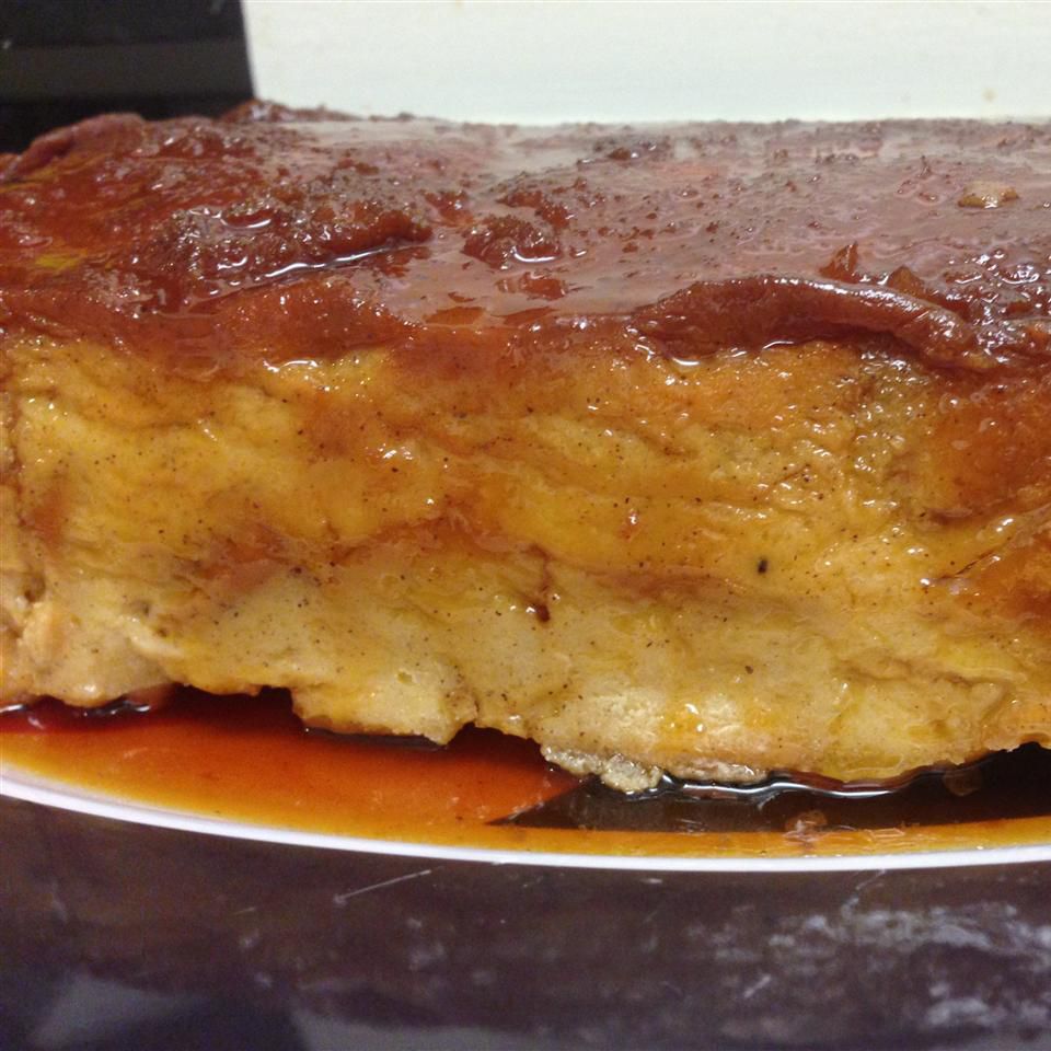 Caramel Topped Bread Pudding
