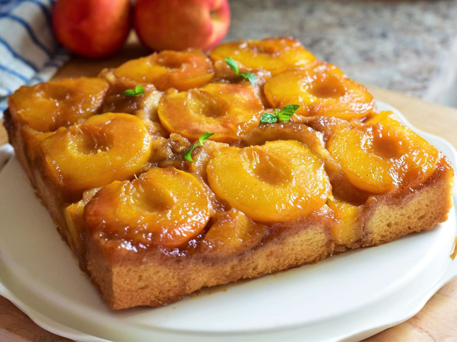 Caramelized Peach Cake