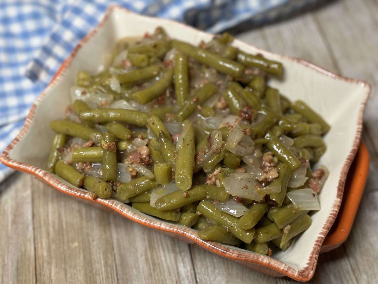 Caramelized Sweet and Sour Green Beans
