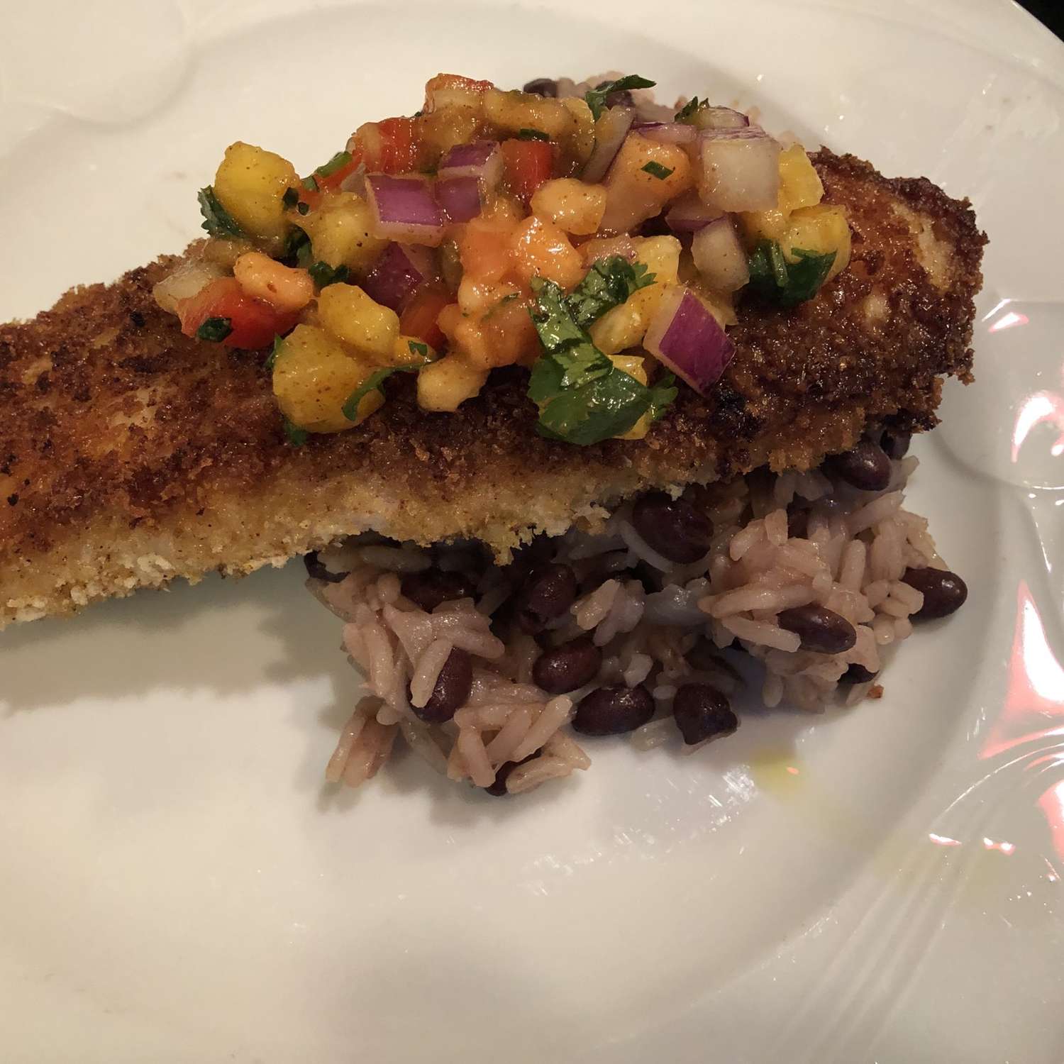 Caribbean Fish and Mango Salsa