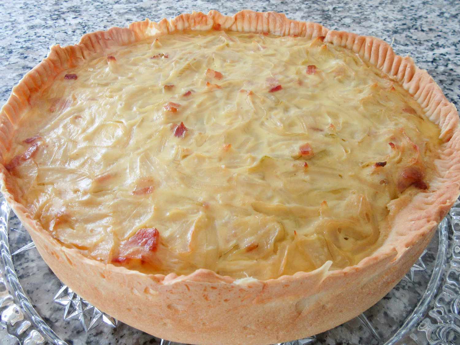 Carmelized Onion Bacon Pie