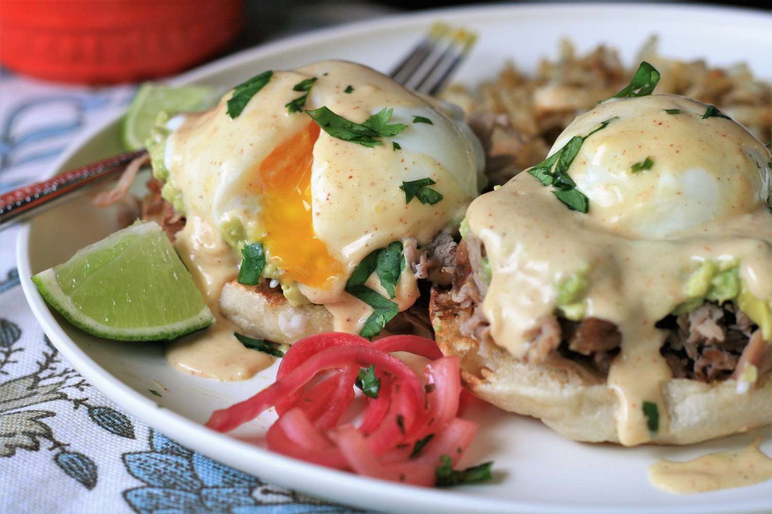 Carnitas Benedict with Chipotle Hollandaise