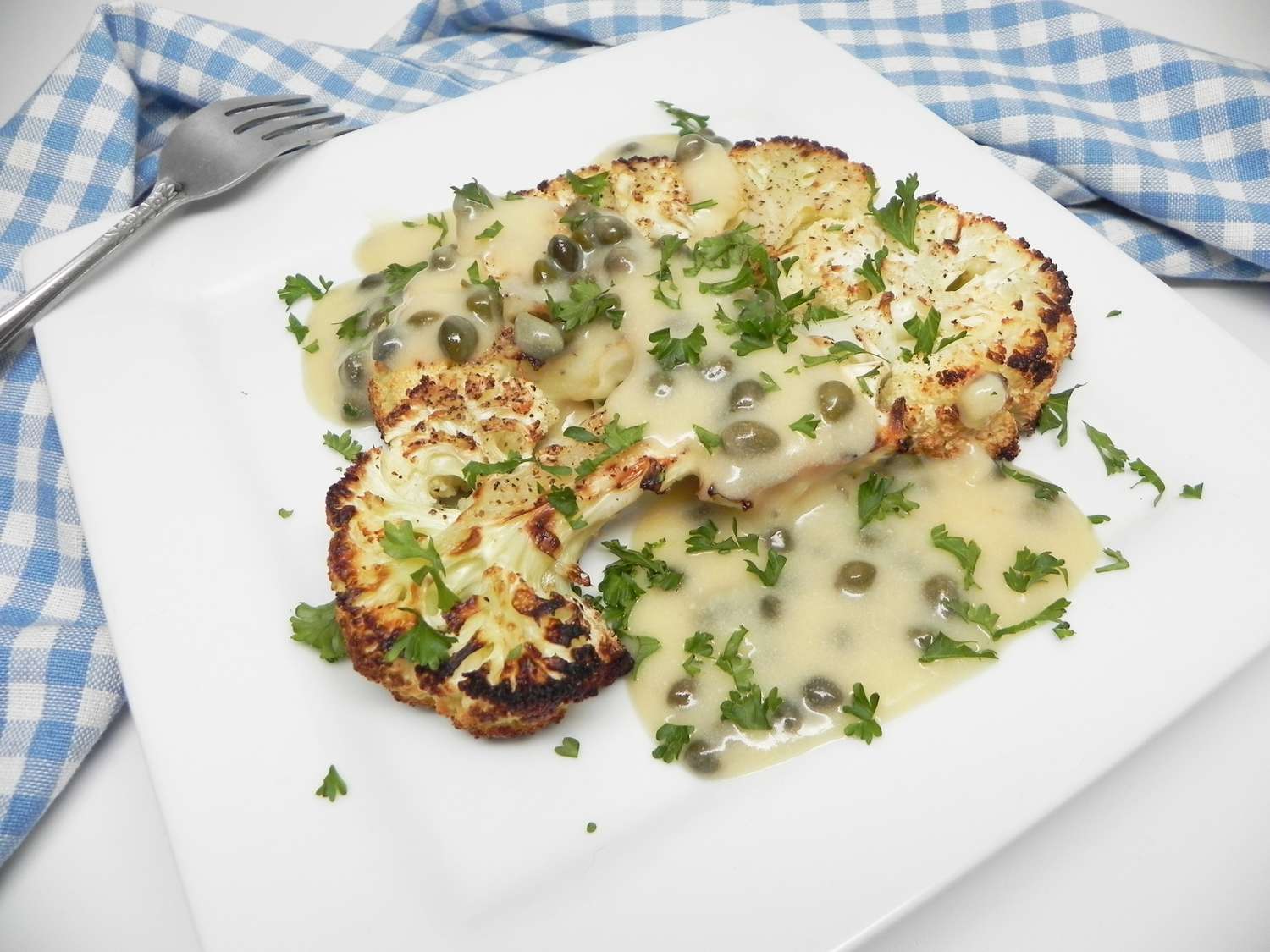 Cauliflower Piccata Steaks