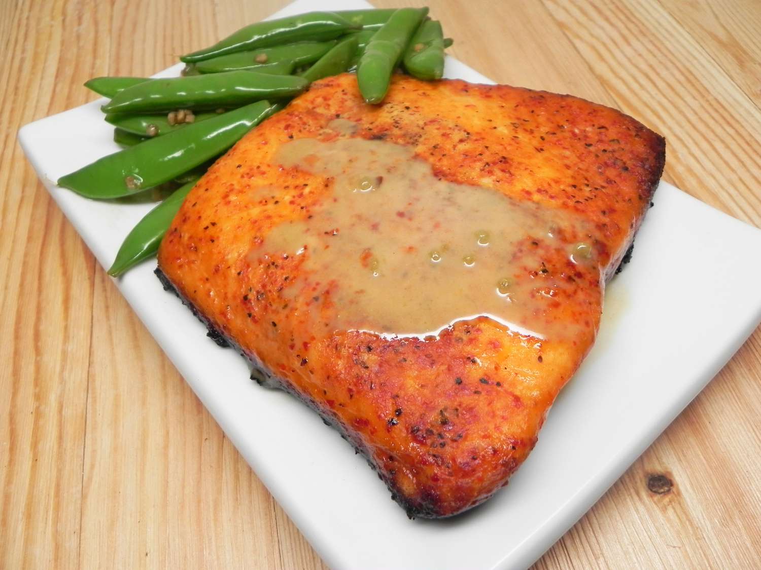 Cedar-Planked Salmon with Maple Soy Marinade