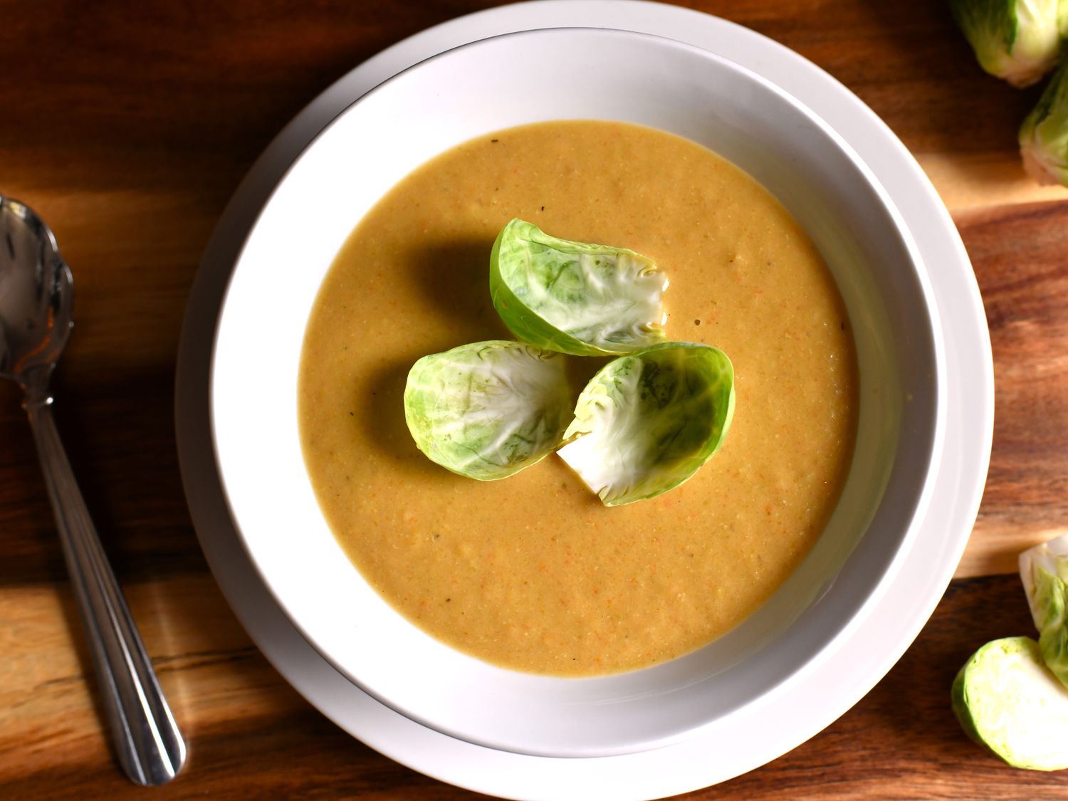 Cheddar Brussels Sprouts Soup