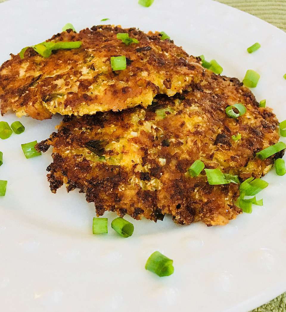 Cheddar Cauliflower Hash Browns