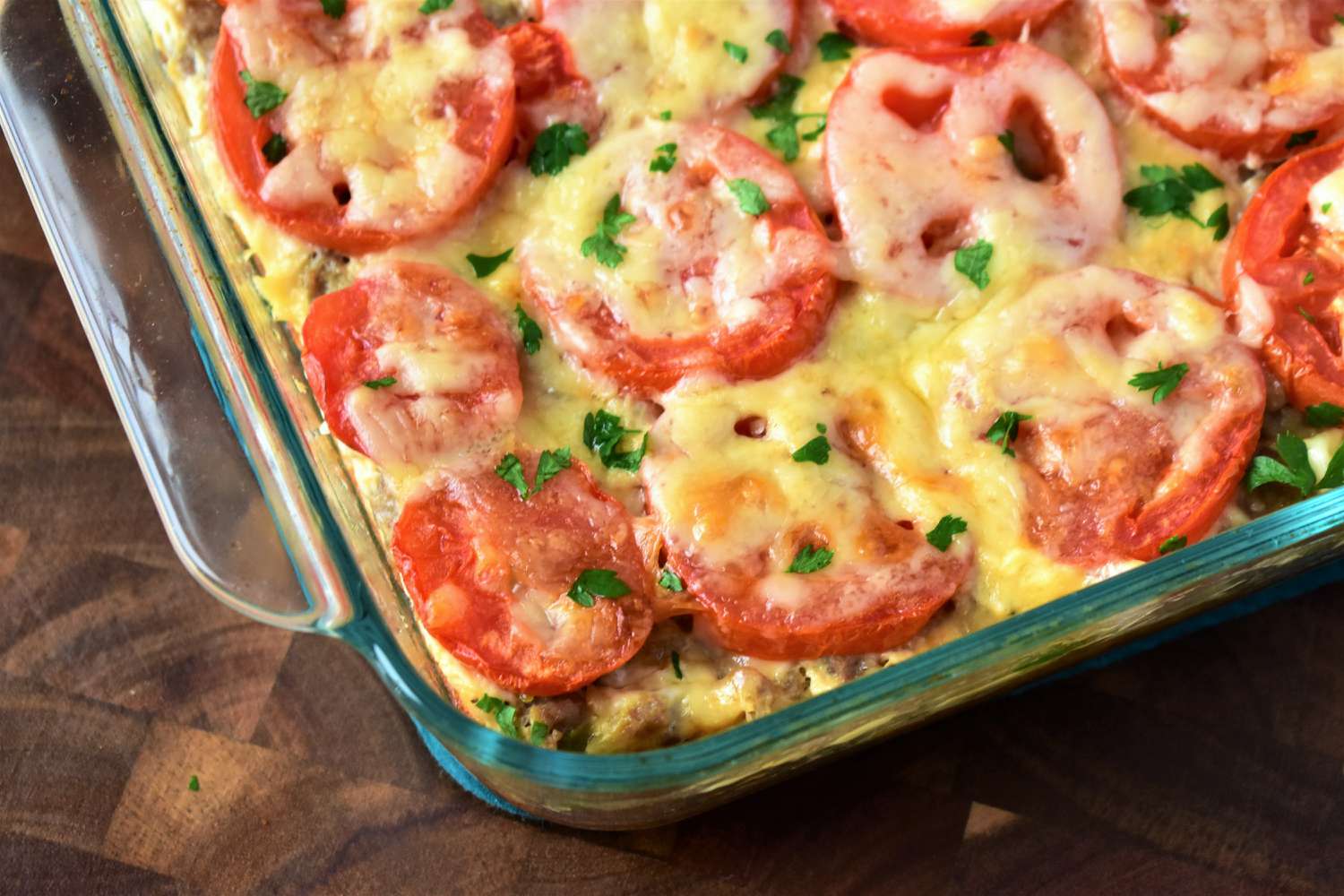 Cheddar Turkey Egg White Bake