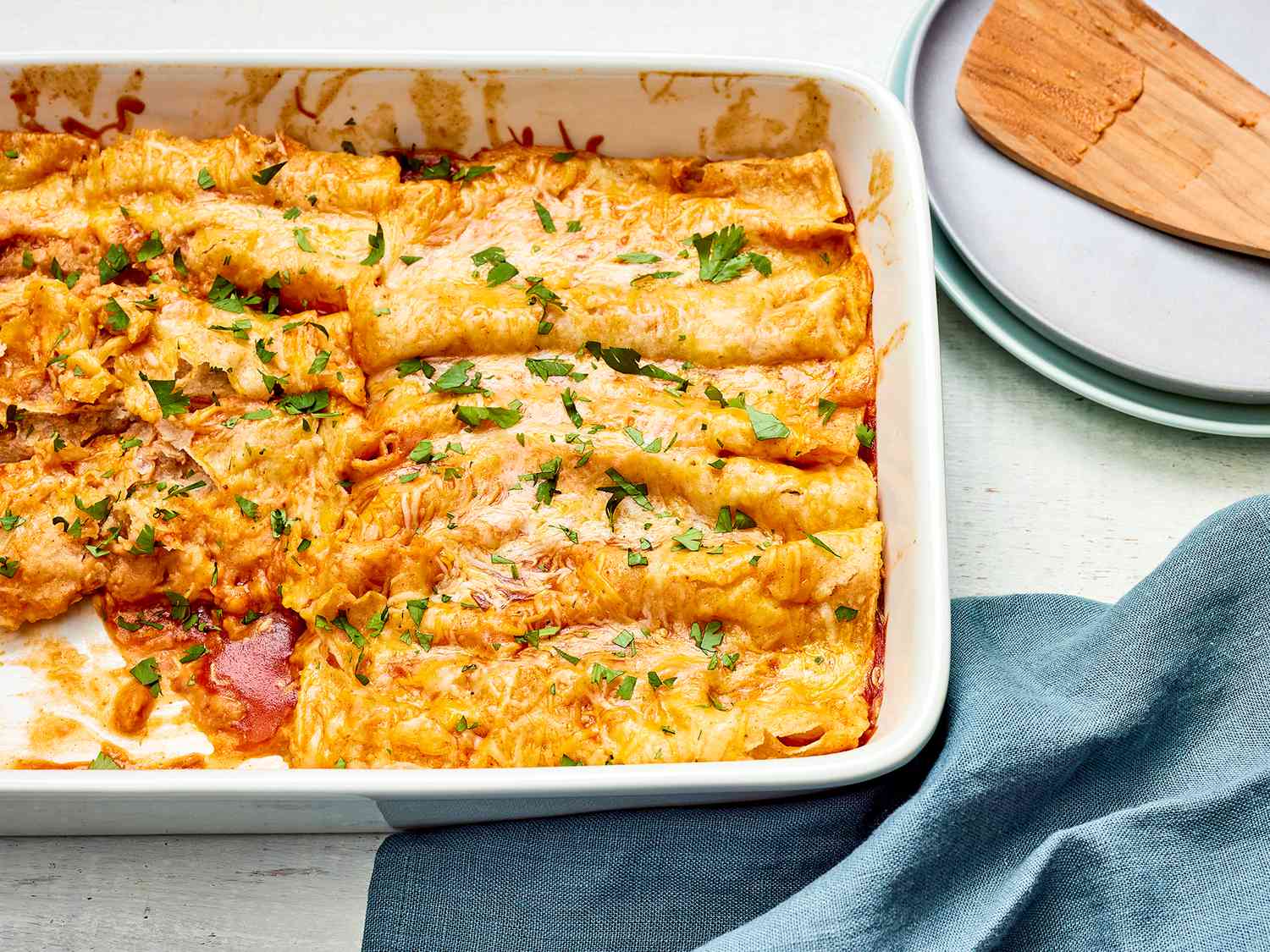 Cheese and Bean Enchiladas