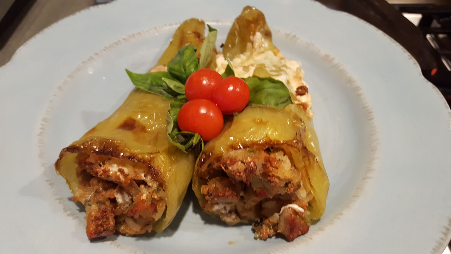 Cheese-Stuffed Italian Cubanelle Peppers