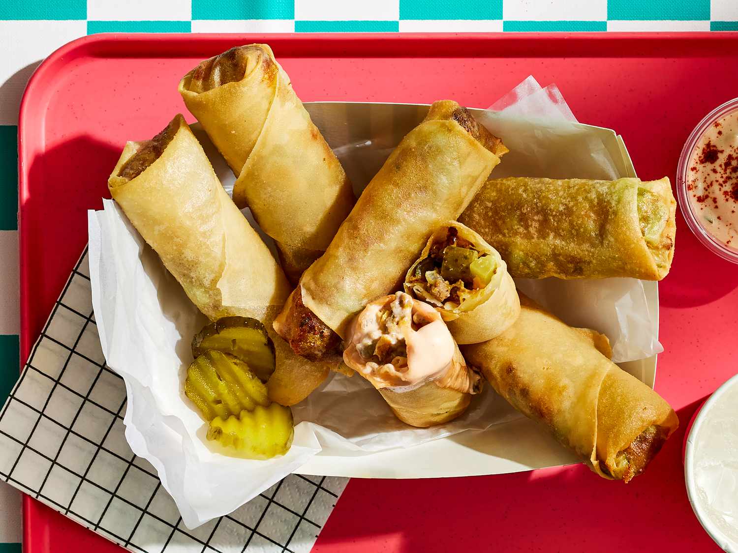 Cheeseburger Spring Rolls