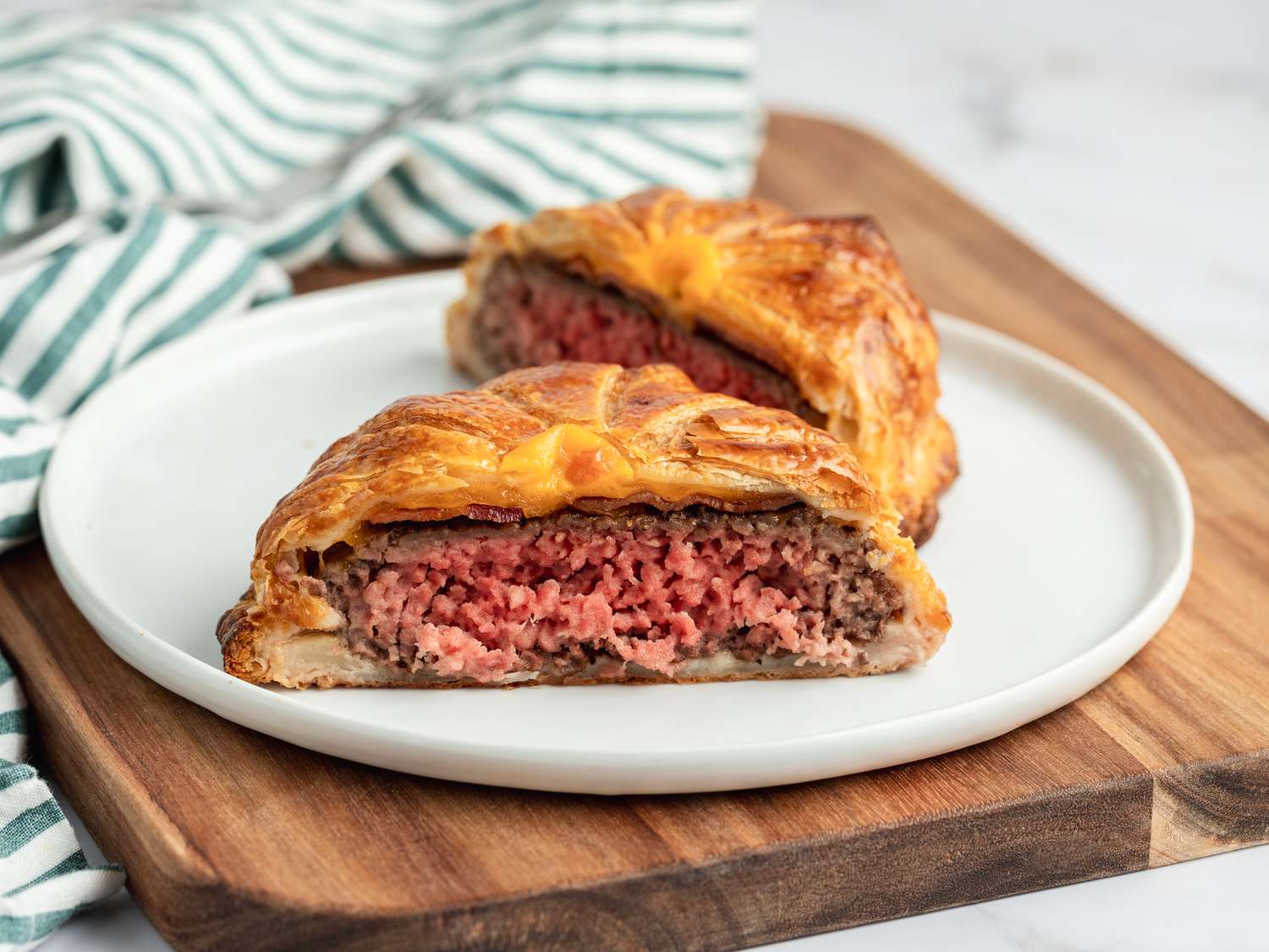 Cheeseburger Wellington Bites