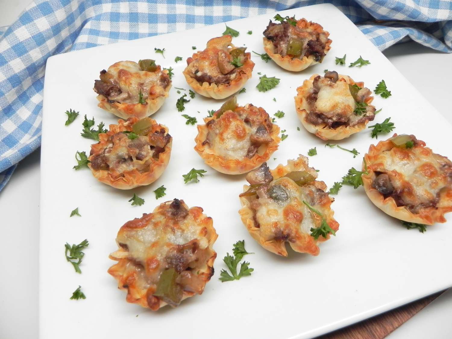Cheesesteak Phyllo Bites