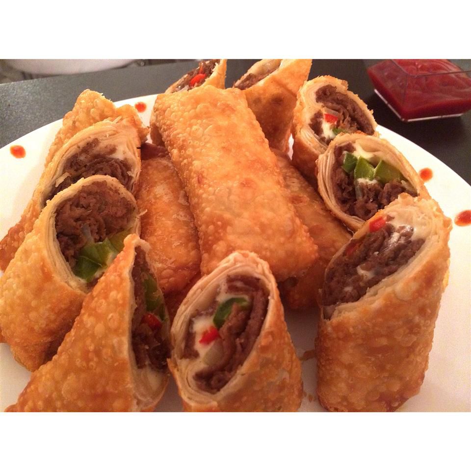 Cheesesteak Spring Rolls