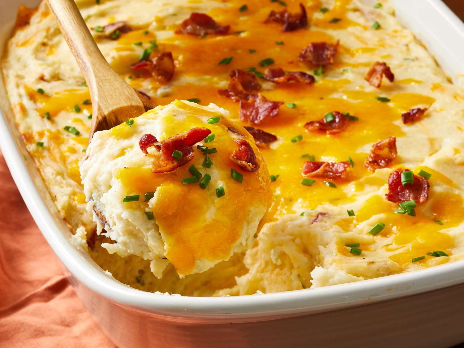 Cheesy Bacon Potato Casserole
