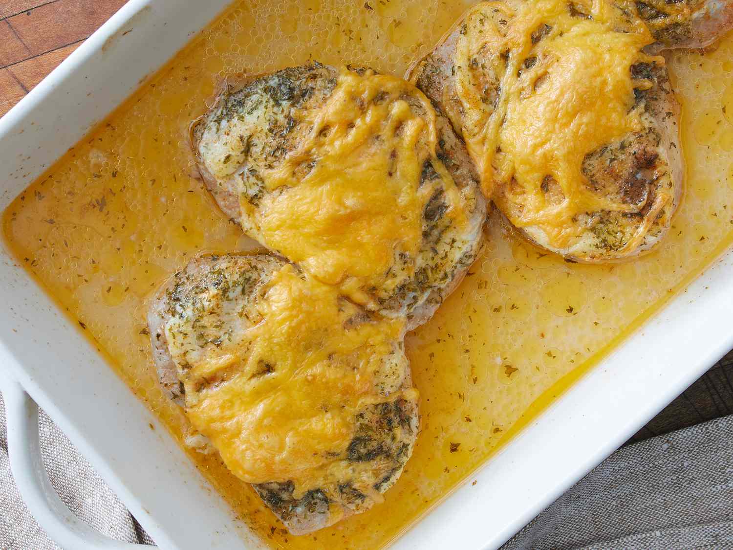 Cheesy Baked Pork Chops