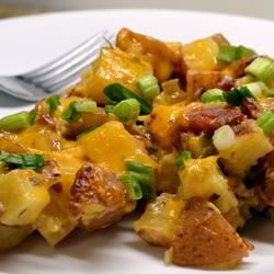 Cheesy Baked Potato Casserole with Bacon
