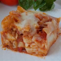 Cheesy Baked Ziti Casserole