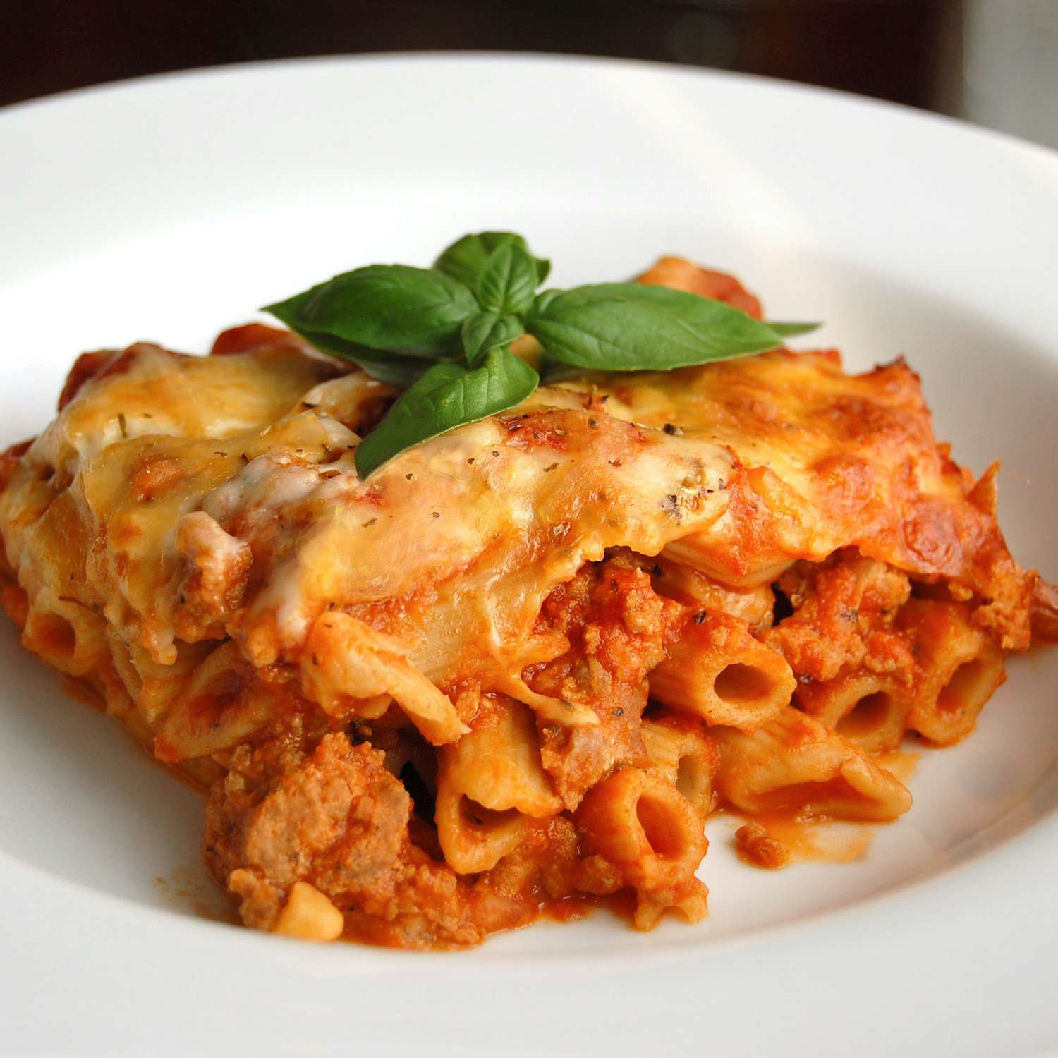 Cheesy Baked Ziti with Ground Beef