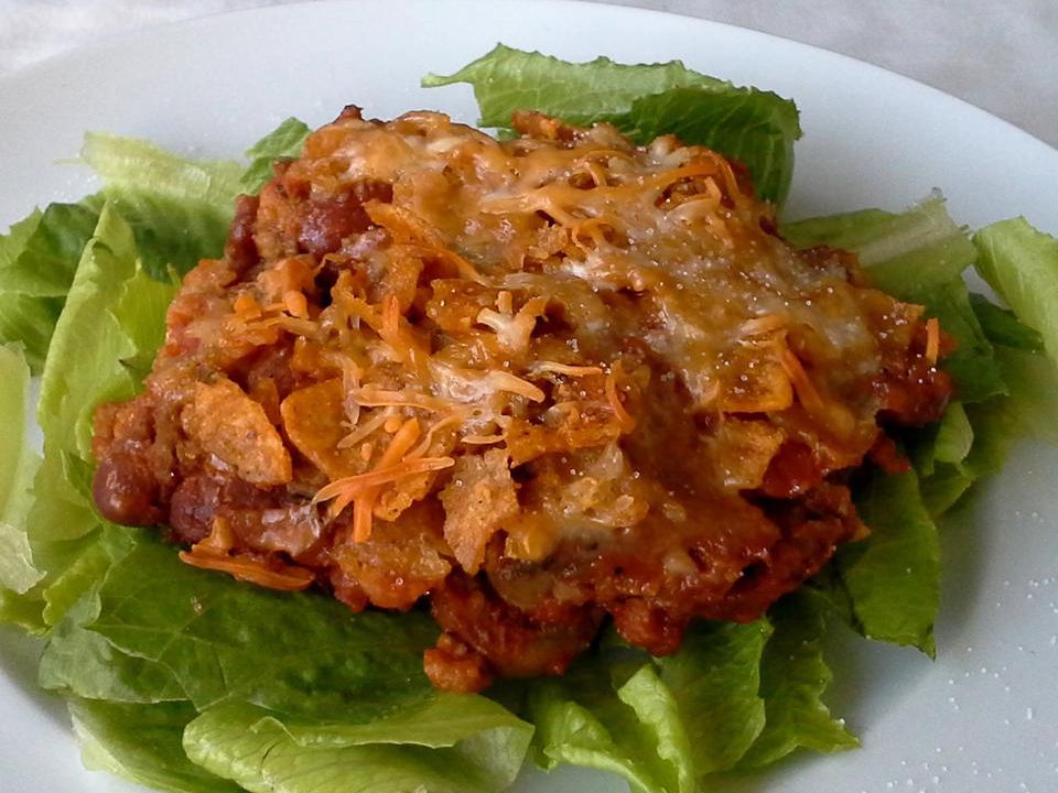 Cheesy Beef Frito Bake