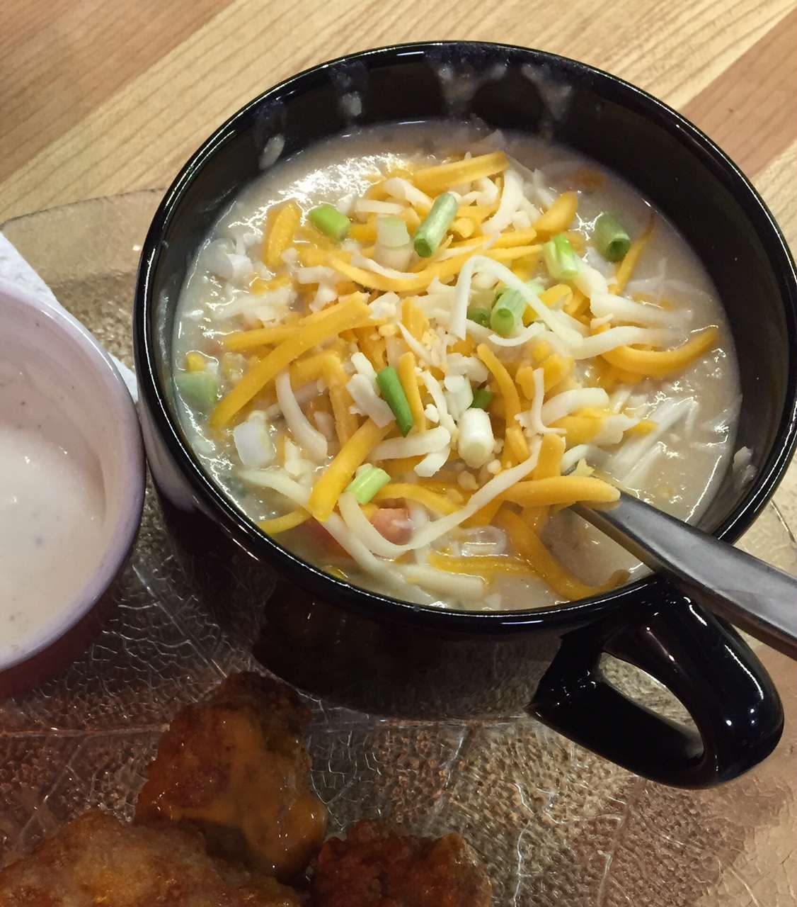 Cheesy Cauliflower Potato Soup