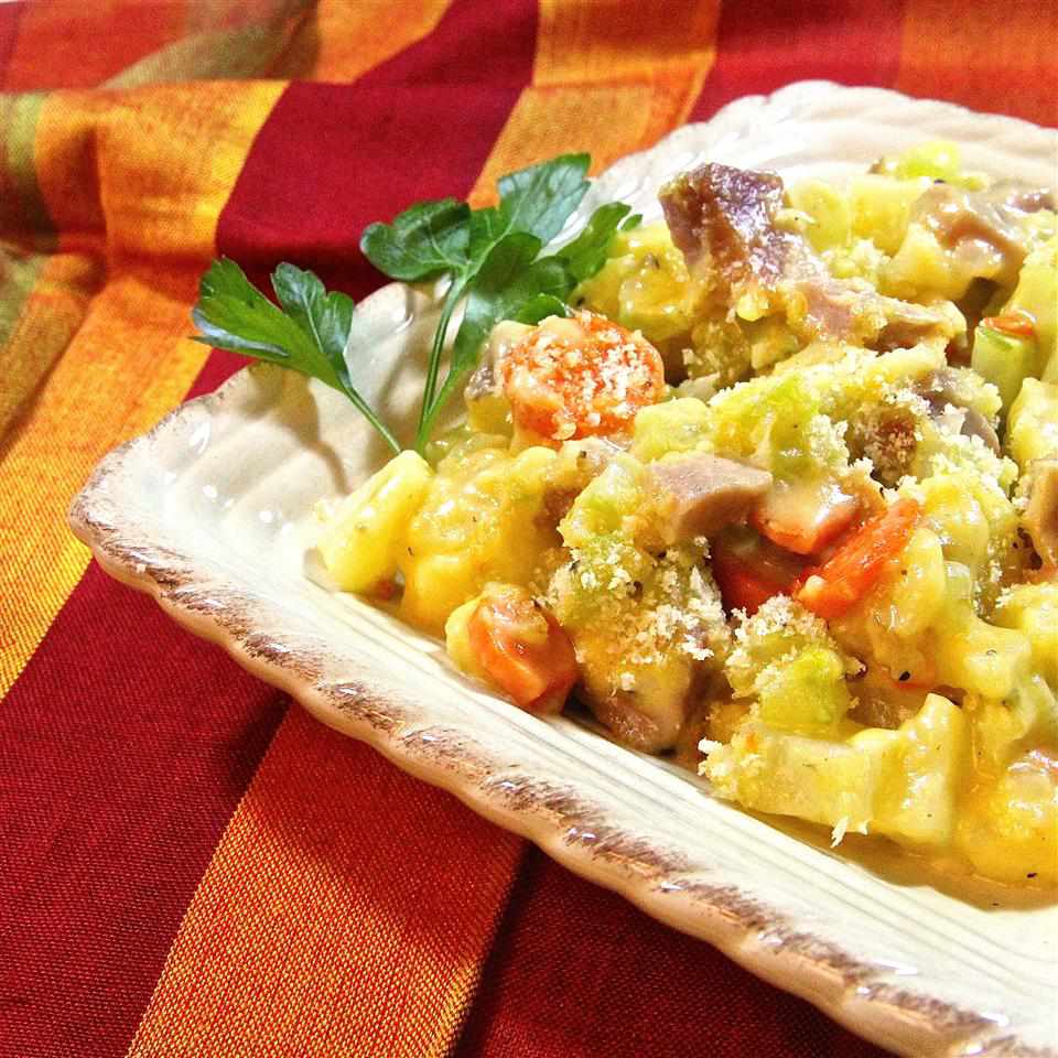 Cheesy Ham and Potato Casserole