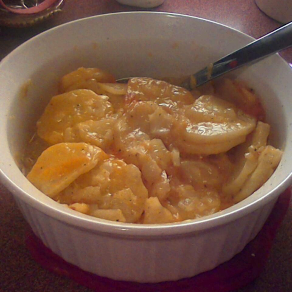 Cheesy Microwave Potatoes