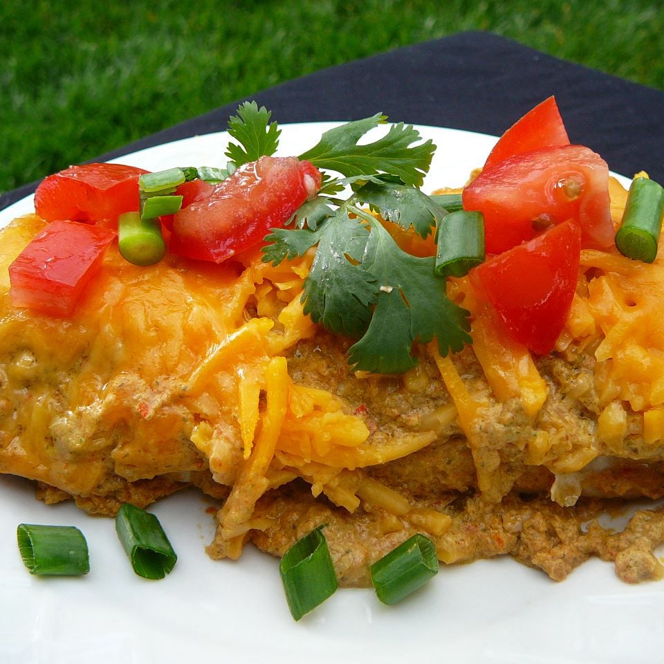 Cheesy Sour Cream Chicken Enchiladas