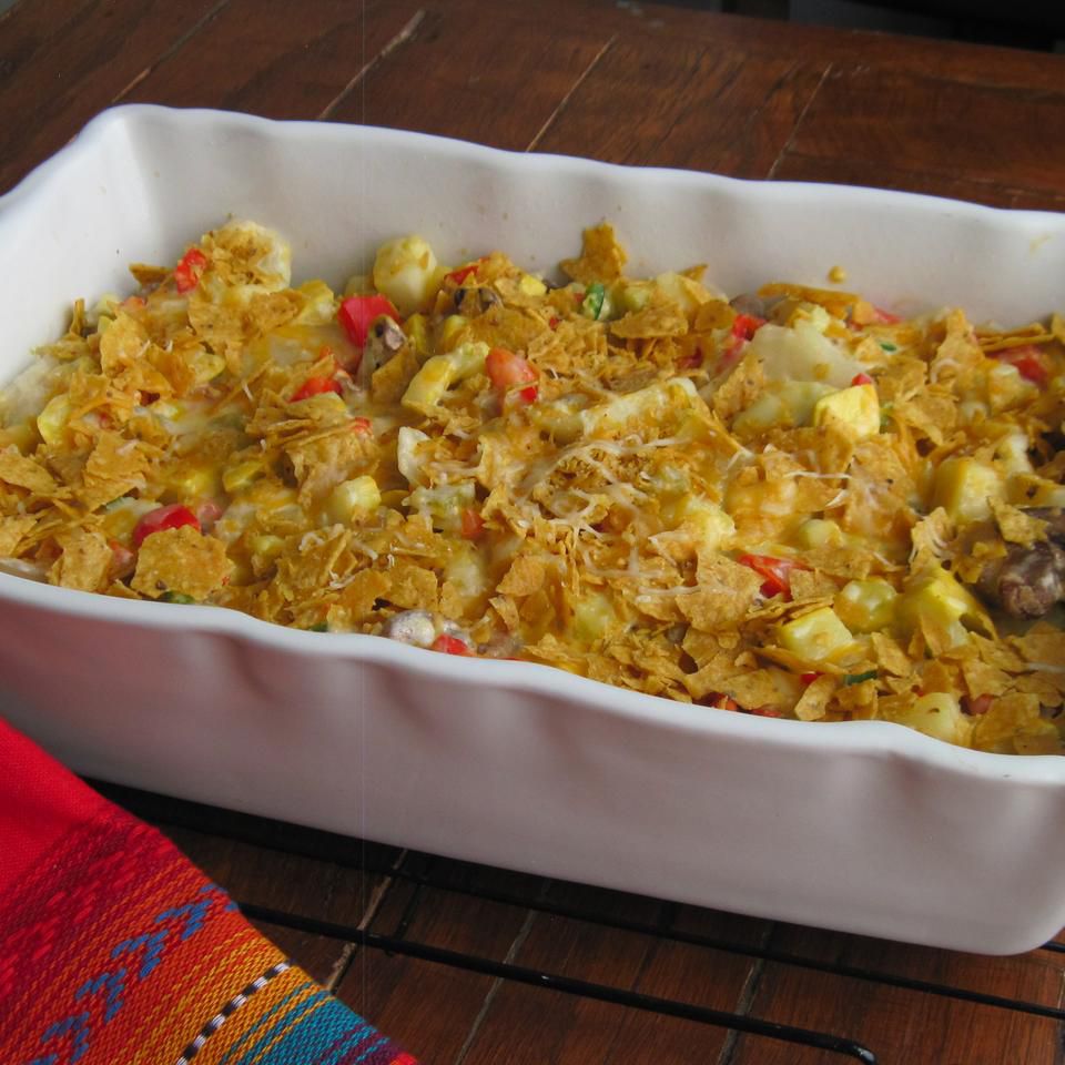 Cheesy Southwest Squash Bake