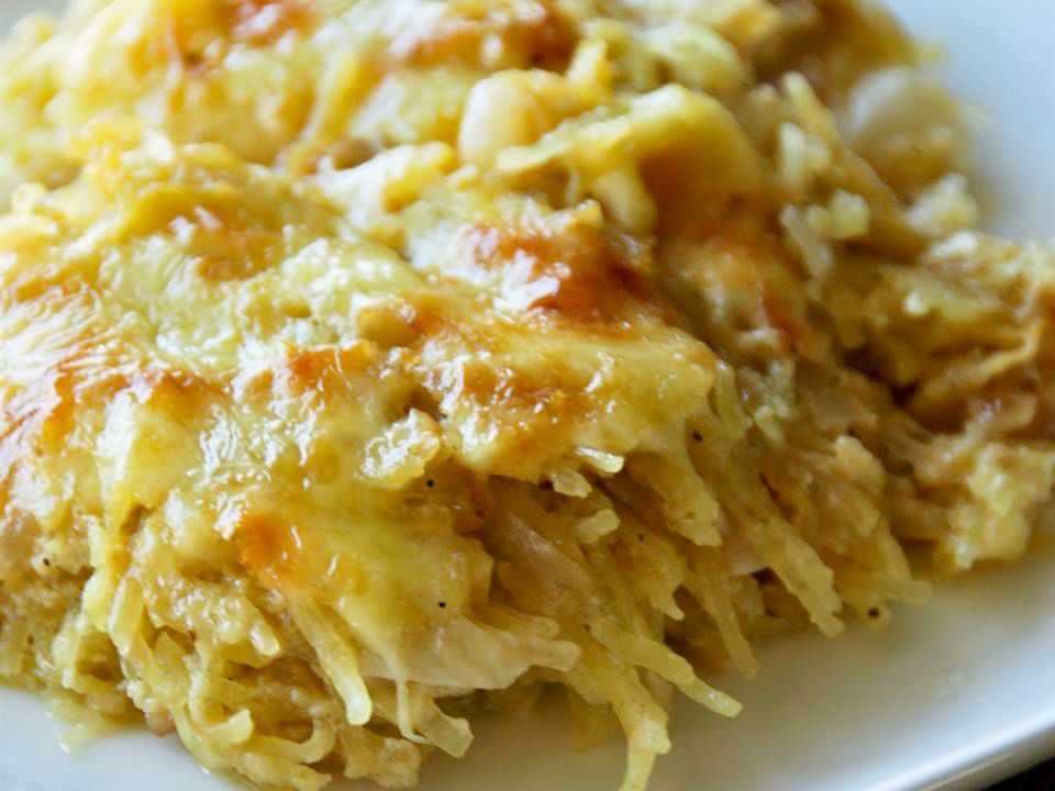 Cheesy Spaghetti Squash Gratin