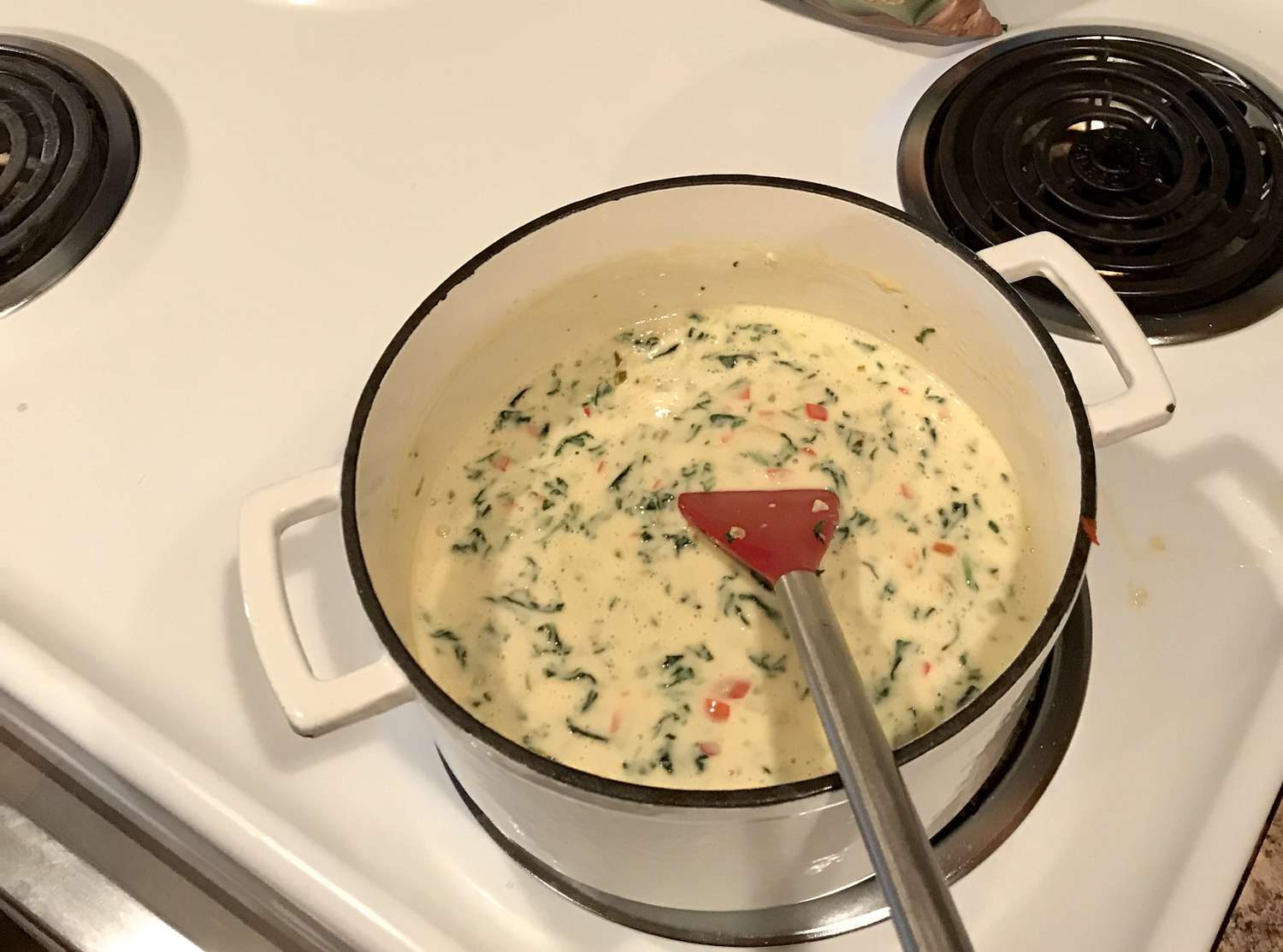 Cheesy Spinach Con Queso