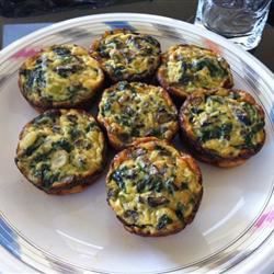 Cheesy Spinach Mushroom Quiche
