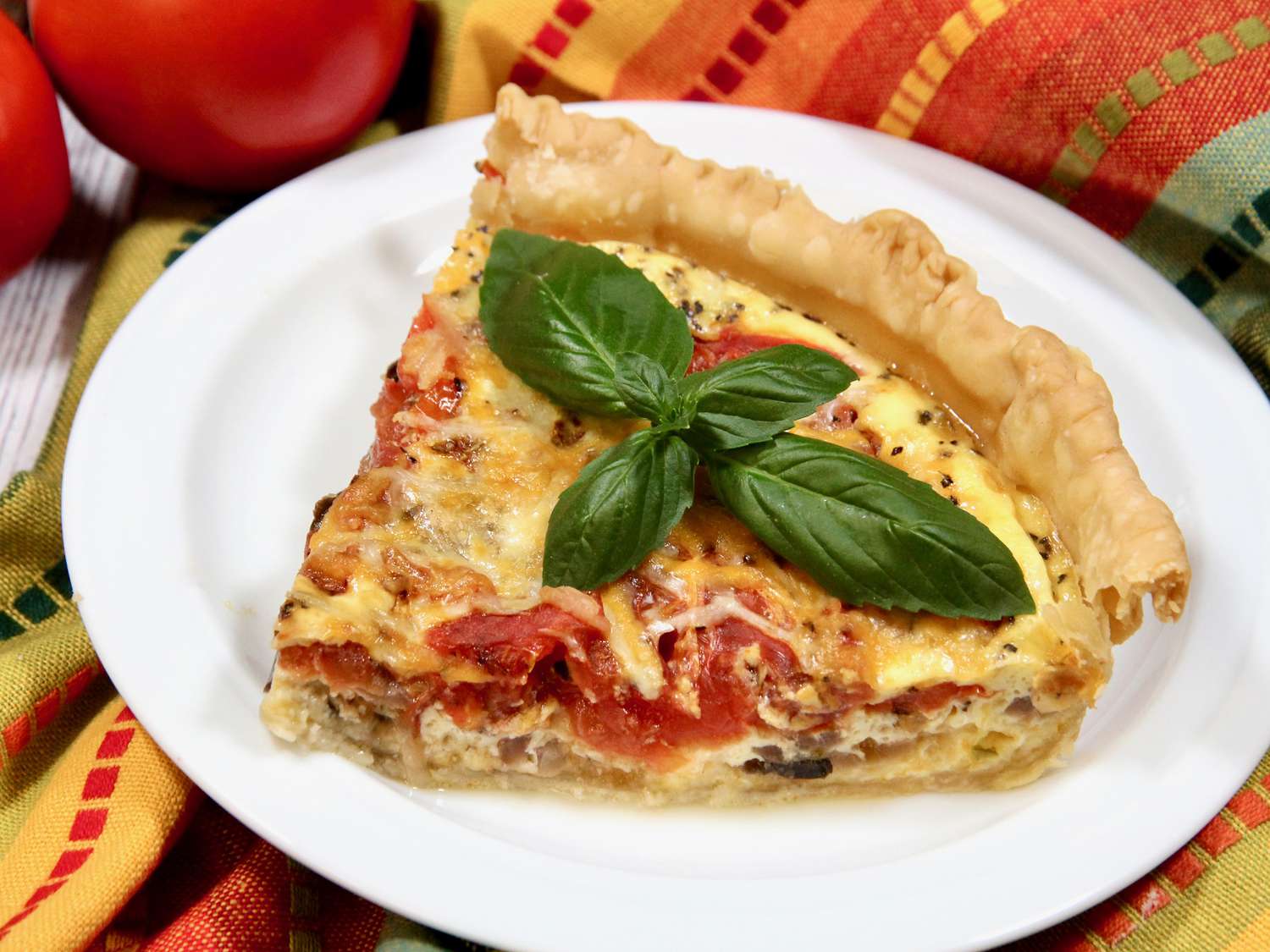 Cheesy Tomato Quiche