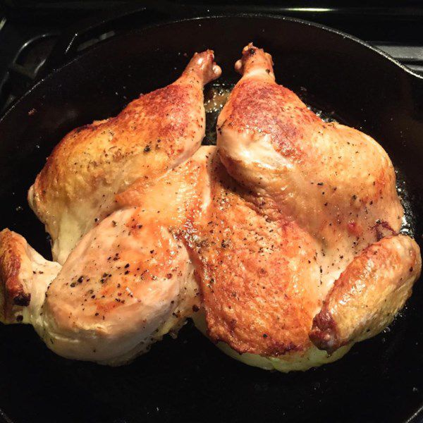 Chef John's Brick Pressed Chicken