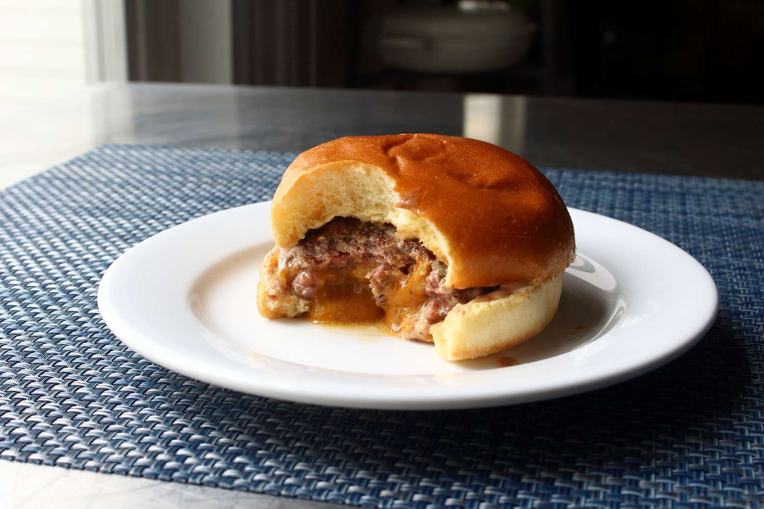 Chef John's Cheese-Stuffed Burger