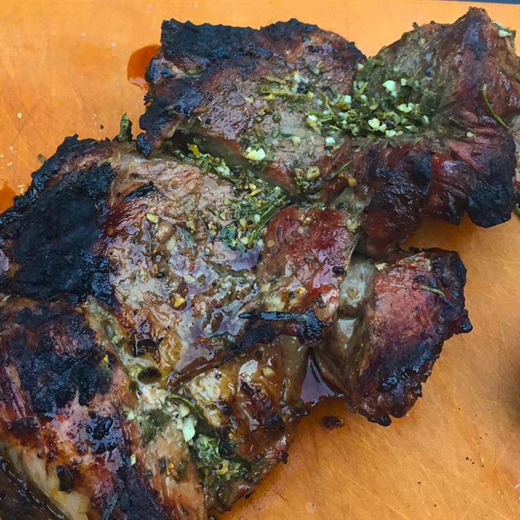 Chef John's Greek-Style Grilled Lamb Steaks