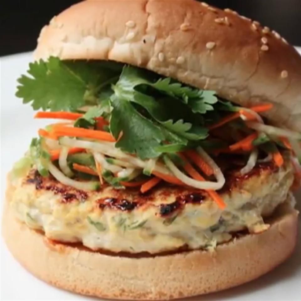 Chef John's Peanut Chicken Burger