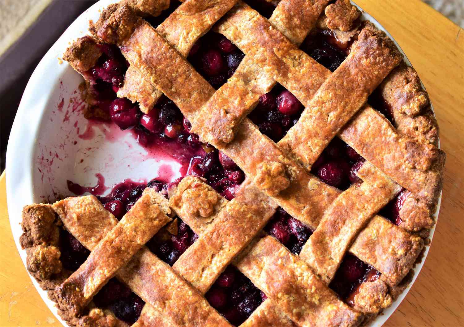 Cherry Berry Whole Wheat Pie