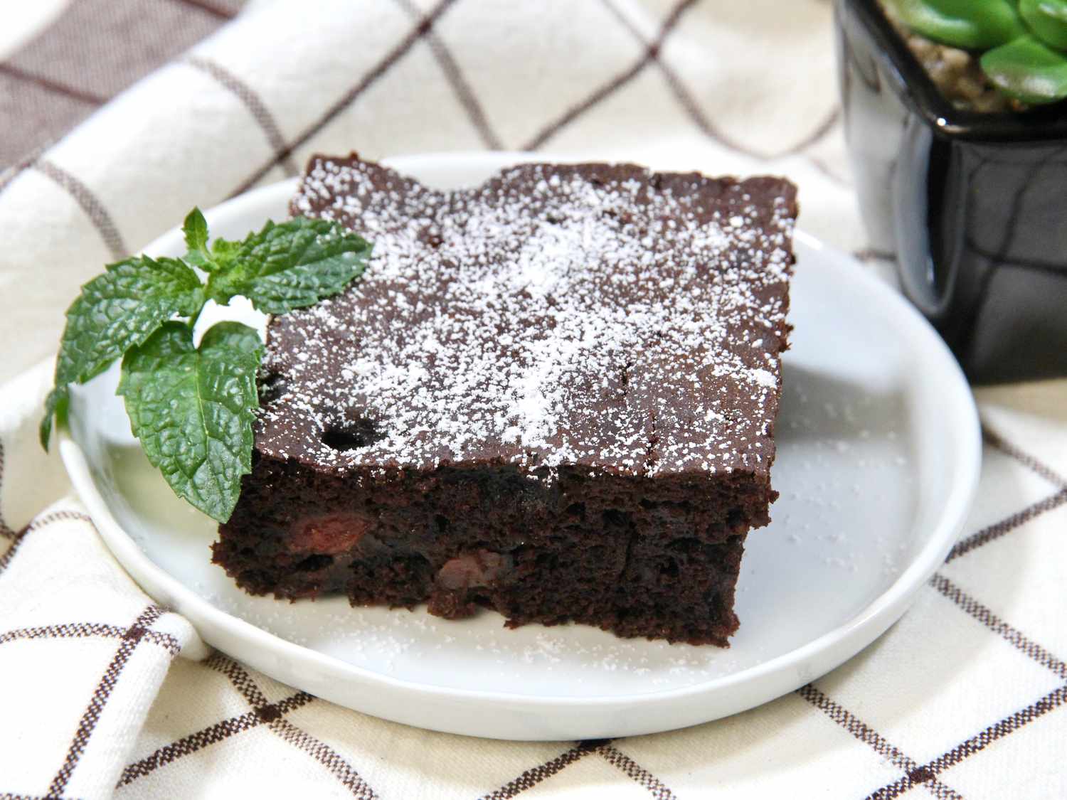 Cherry Chocolate Fudge Cake