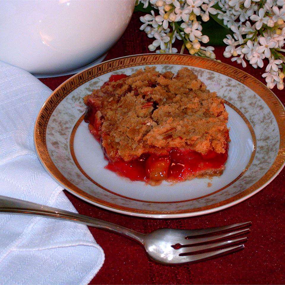 Cherry Rhubarb Crisp