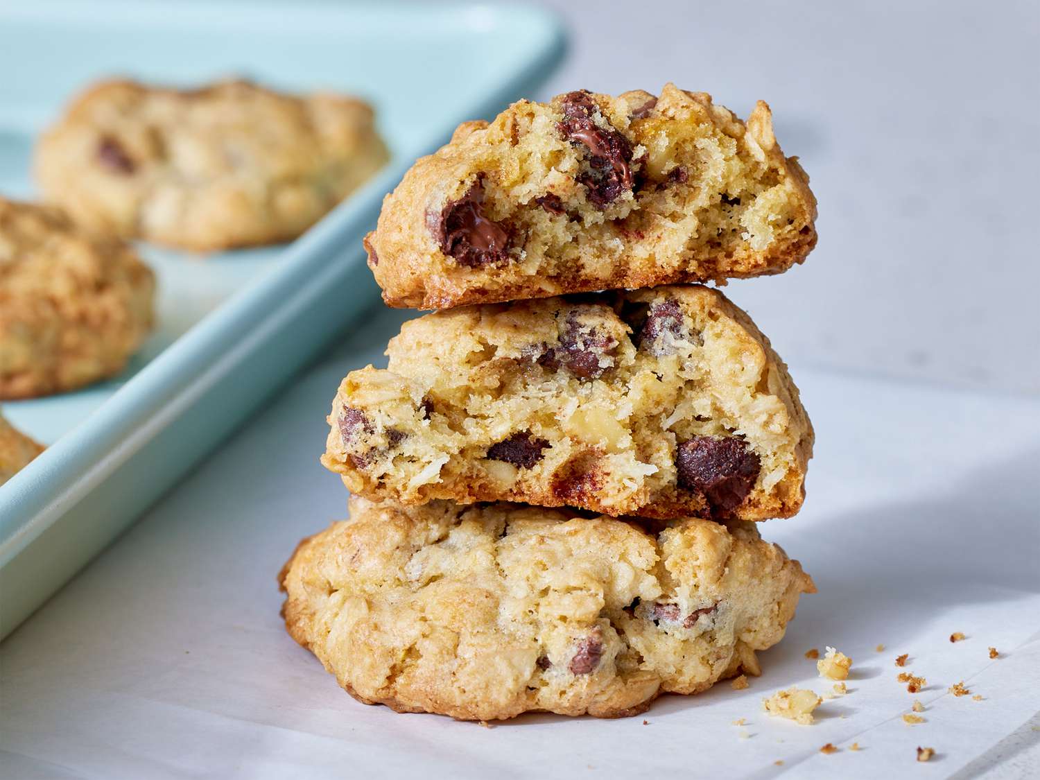 Chewy Chocolate Coconut Oatmeal Cookies