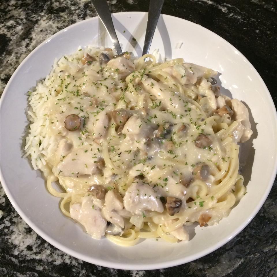 Chicken and Mushroom Linguine