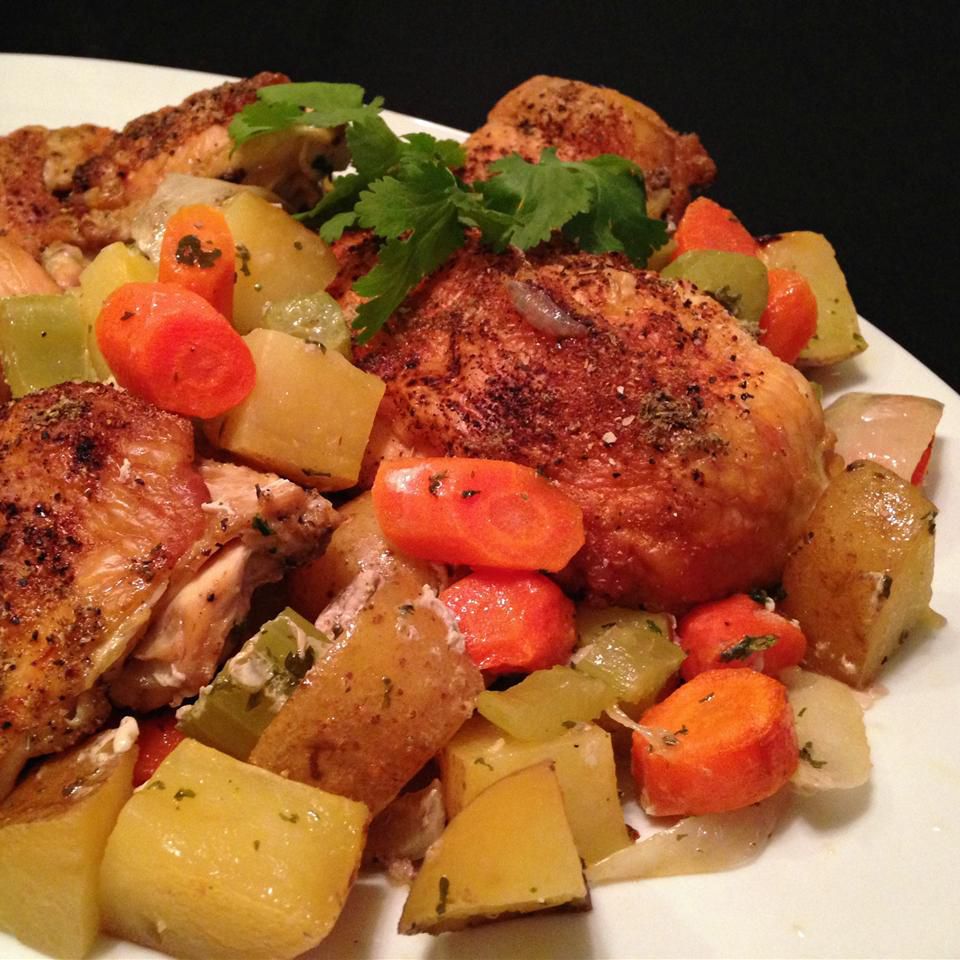 Chicken en Cocotte with Veggies