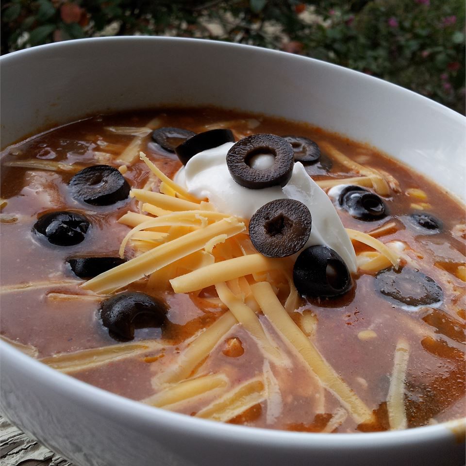 Chicken Enchilada Soup With Beans
