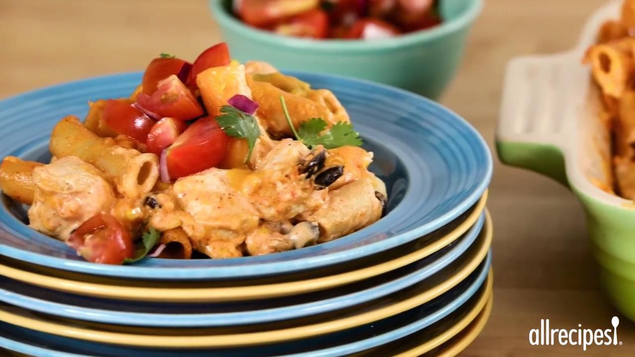 Chicken Fajita Pasta Casserole