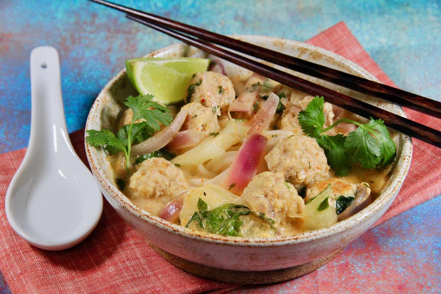 Chicken Meatball Noodle Soup