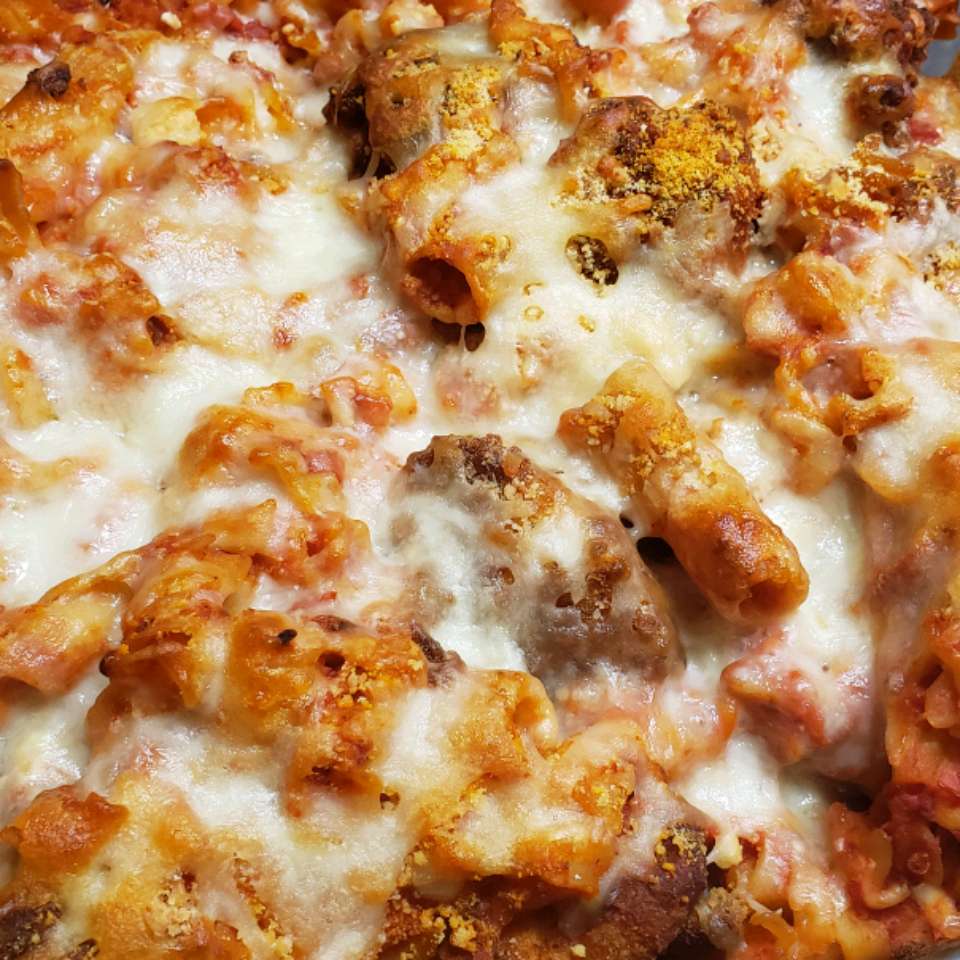 Chicken Parmesan Pasta Bake