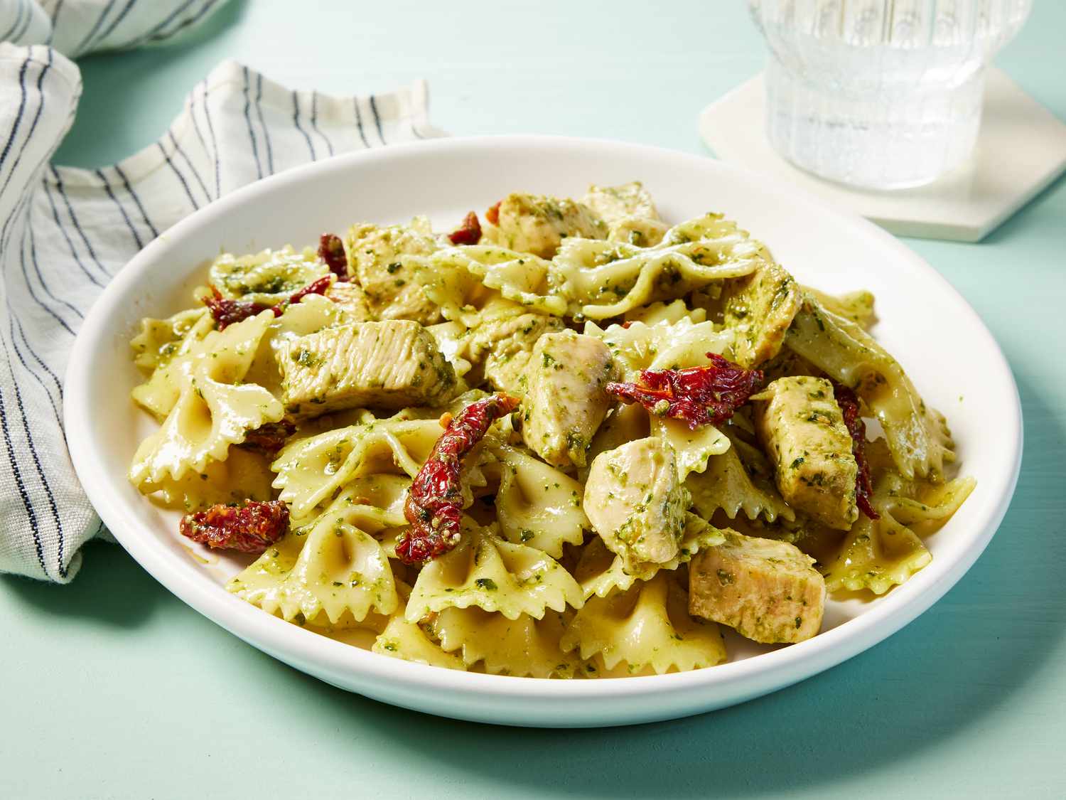 Chicken Pesto Bow Tie Pasta