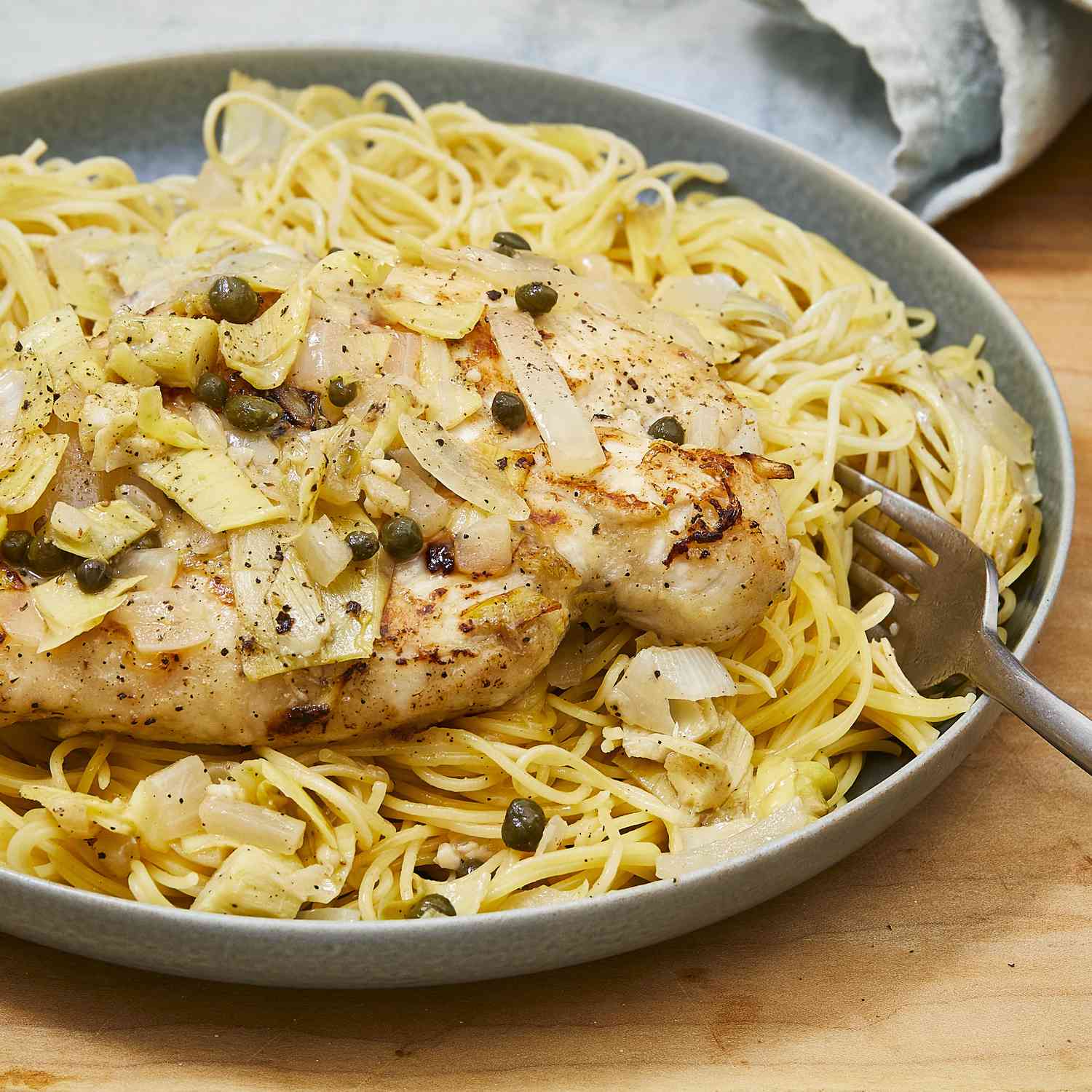 Chicken Piccata with Artichokes